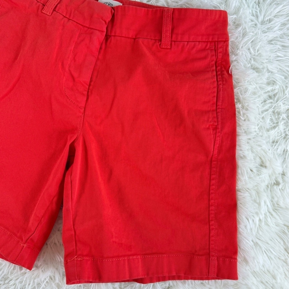 J.Crew Women's Chino Shorts Size 2 Stretch Cotton Casual Summer Classic Preppy - Picture 2 of 9